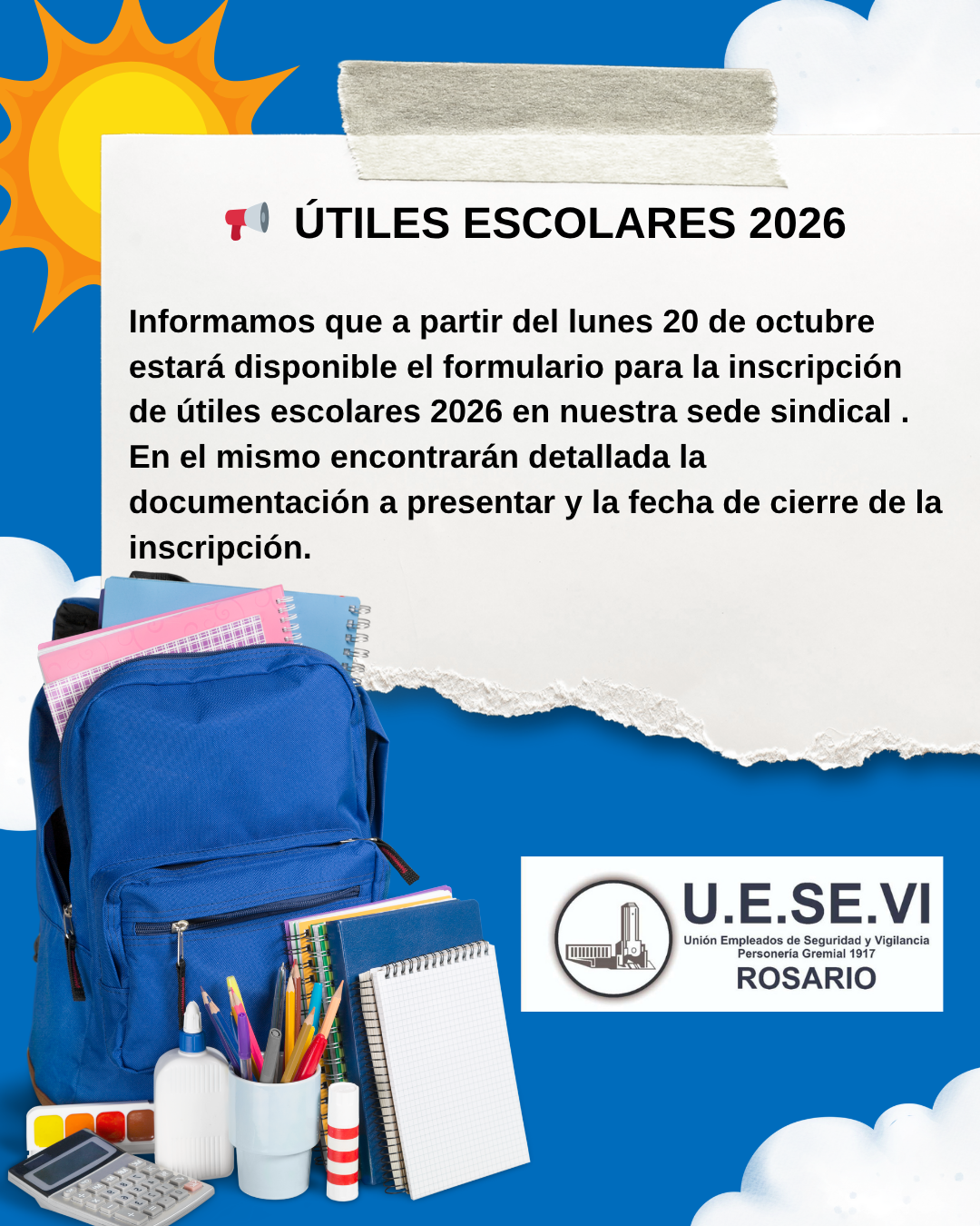 UTILES ESCOLARES 2026